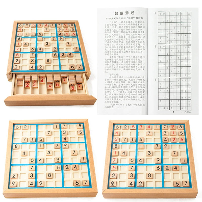 Wooden Sudoku Logic Board – Think, Solve & Play | Family Care