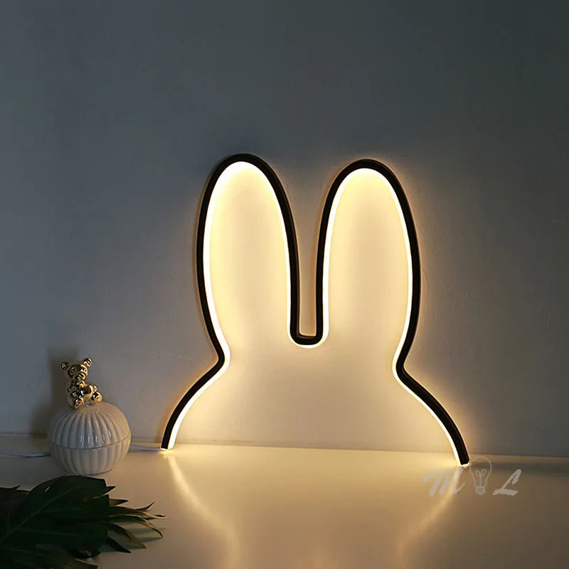 Rabbit LED Night Light – Cute Modern USB Lamp for Kids & Bedrooms | Smart Innovation