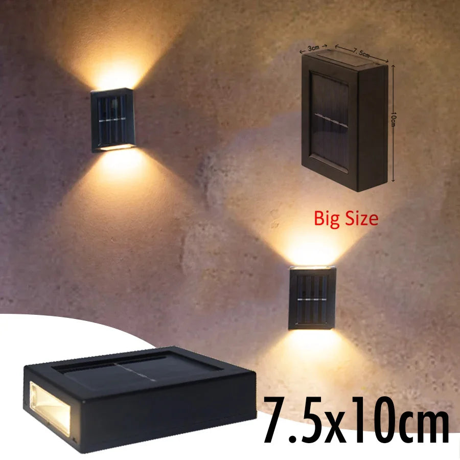 Solar Up & Down Wall Light – Modern Outdoor Glow | Comfort at Home