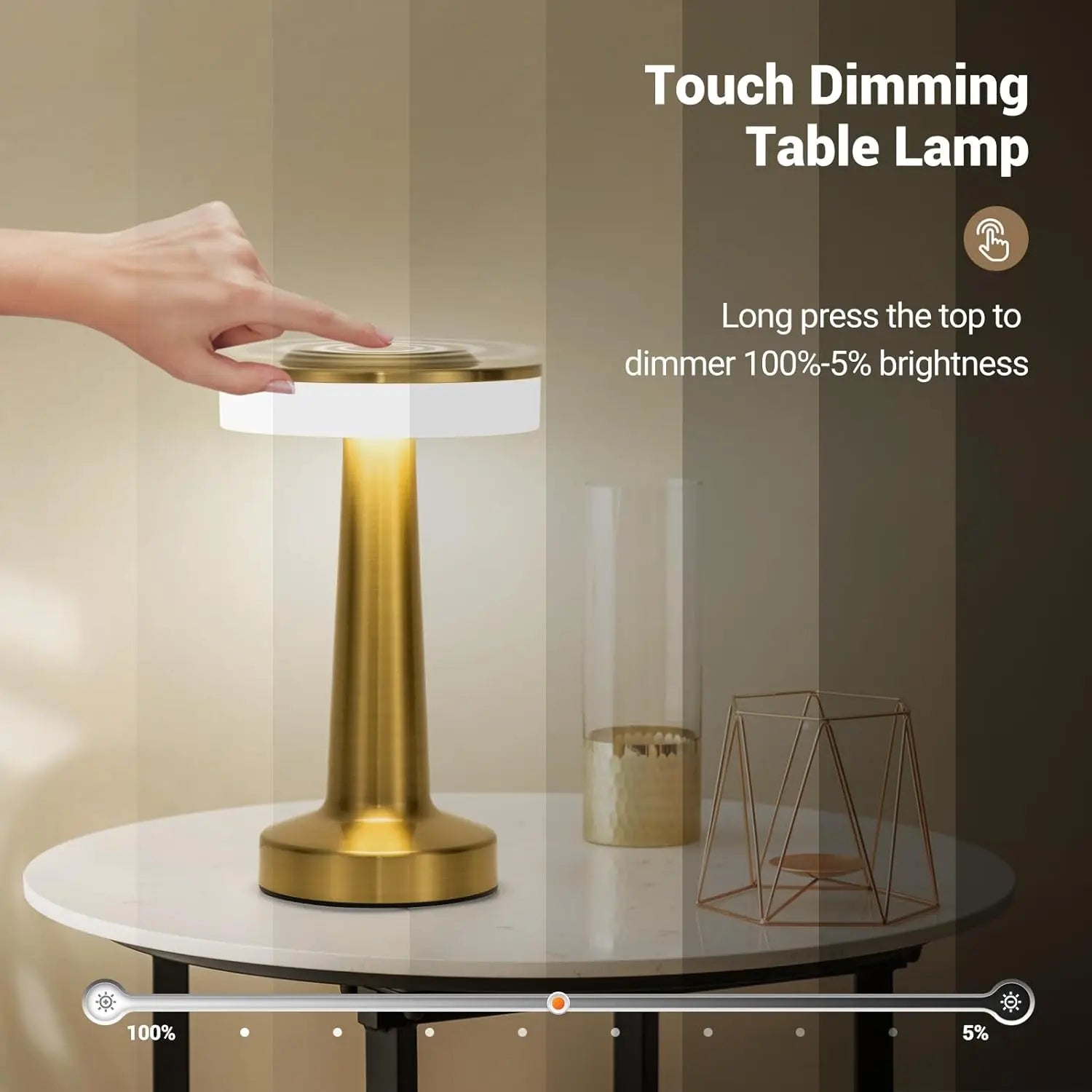 Retro LED Bar Table Lamp – Touch, Recharge & Light Up Any Space | Comfort at Home