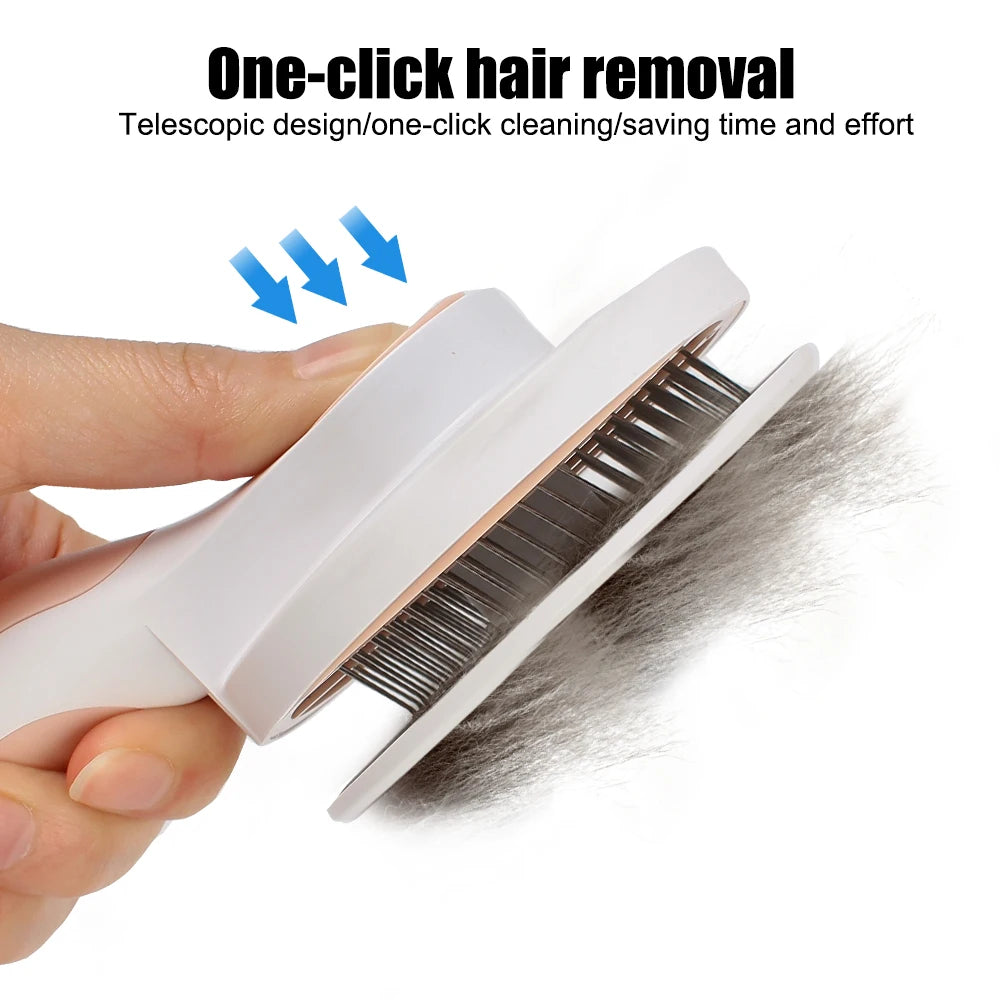 Self-Cleaning Pet Comb – Easy Grooming & Gentle Hair Removal | Pets Friend