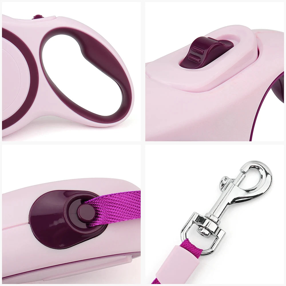 Long Retractable Dog Leash – Strong Nylon Extending Lead | Pets Friend