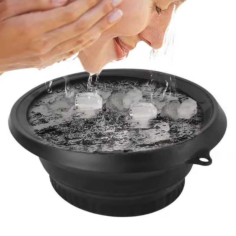 Foldable Silicone Ice Basin – Cool, Calm & Refresh Your Skin | Comfort at Home