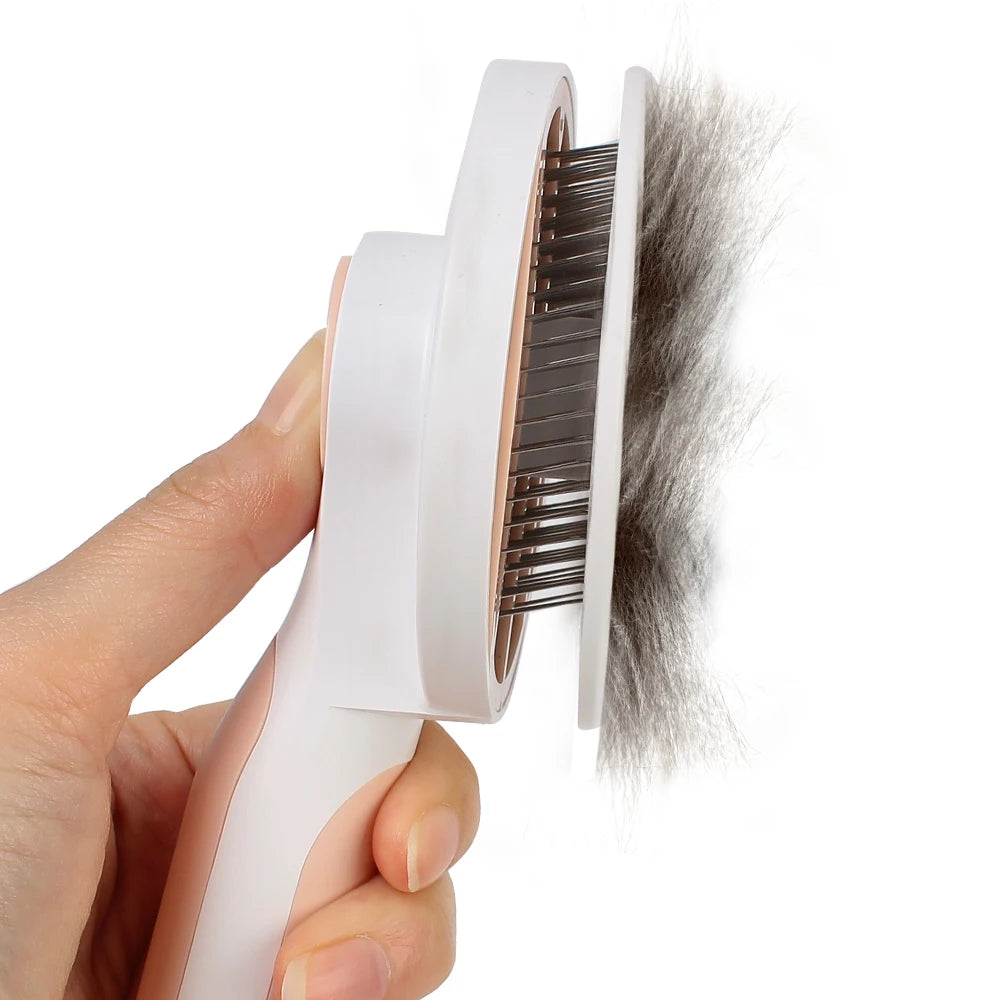Self-Cleaning Pet Comb – Easy Grooming & Gentle Hair Removal | Pets Friend
