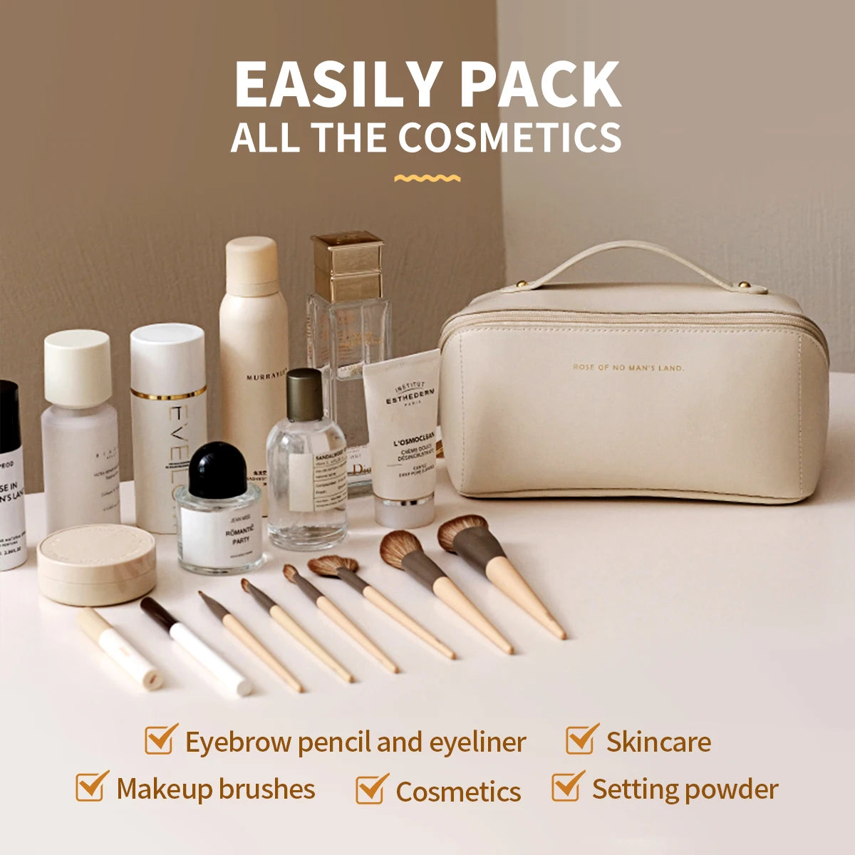 Luxury Travel Makeup Bag – Organize & Protect Your Beauty Essentials | Comfort at Home