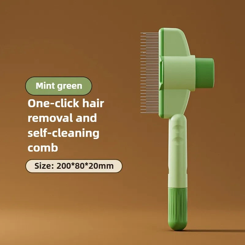 Pet Grooming Comb – Knot Removal & Self-Cleaning Brush | Pets Friend