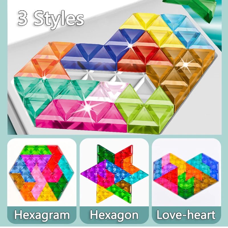 60-Level Logic Puzzle Board – Tangram Brain Challenge Game | Family Care