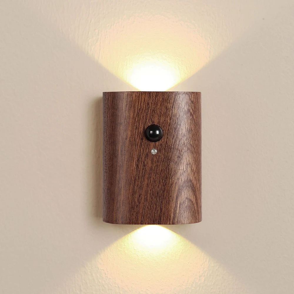 Linkage Wooden Motion Sensor Night Light – Smart Warm Ambience | Comfort at Home