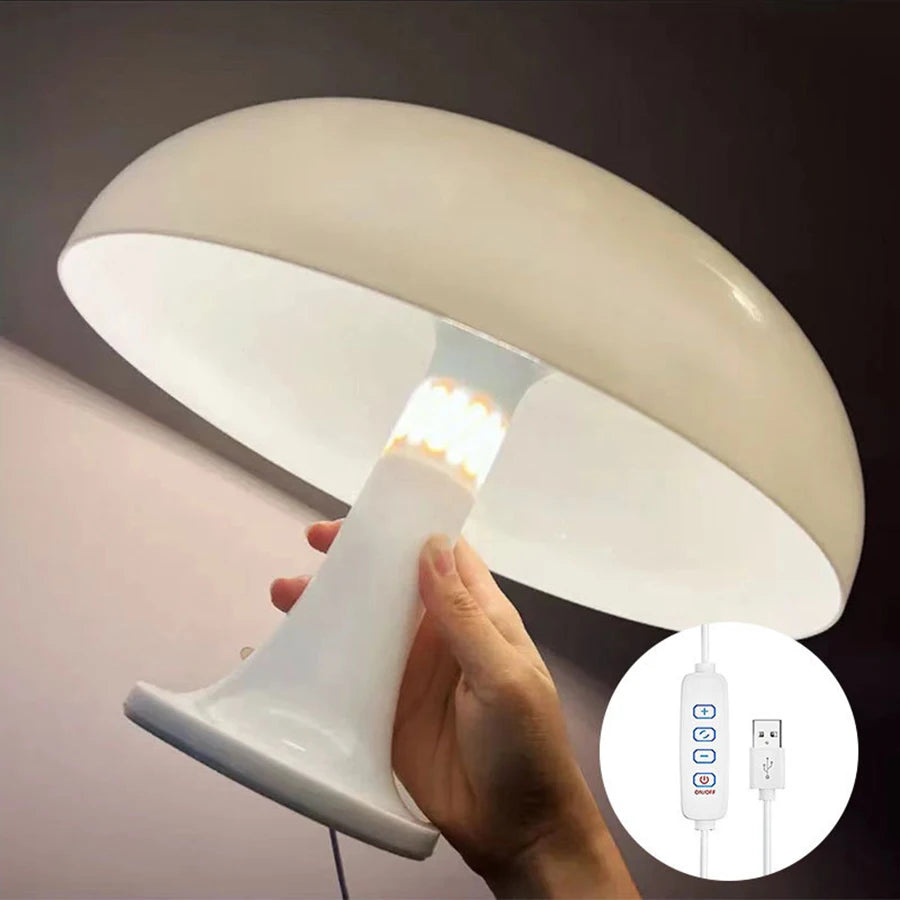 Mushroom LED Table Lamp – Soft Glow, Touch Control & USB Powered | Comfort at Home