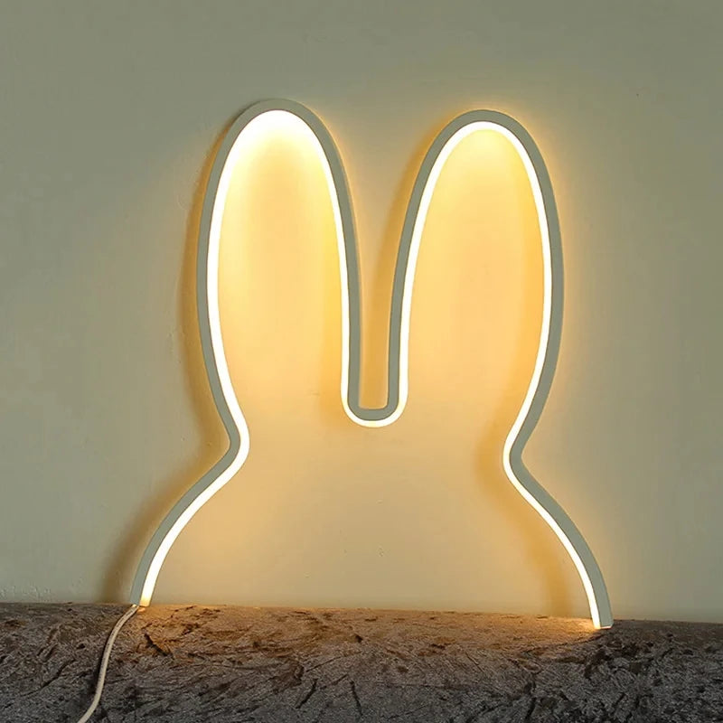 Rabbit LED Night Light – Cute Modern USB Lamp for Kids & Bedrooms | Smart Innovation