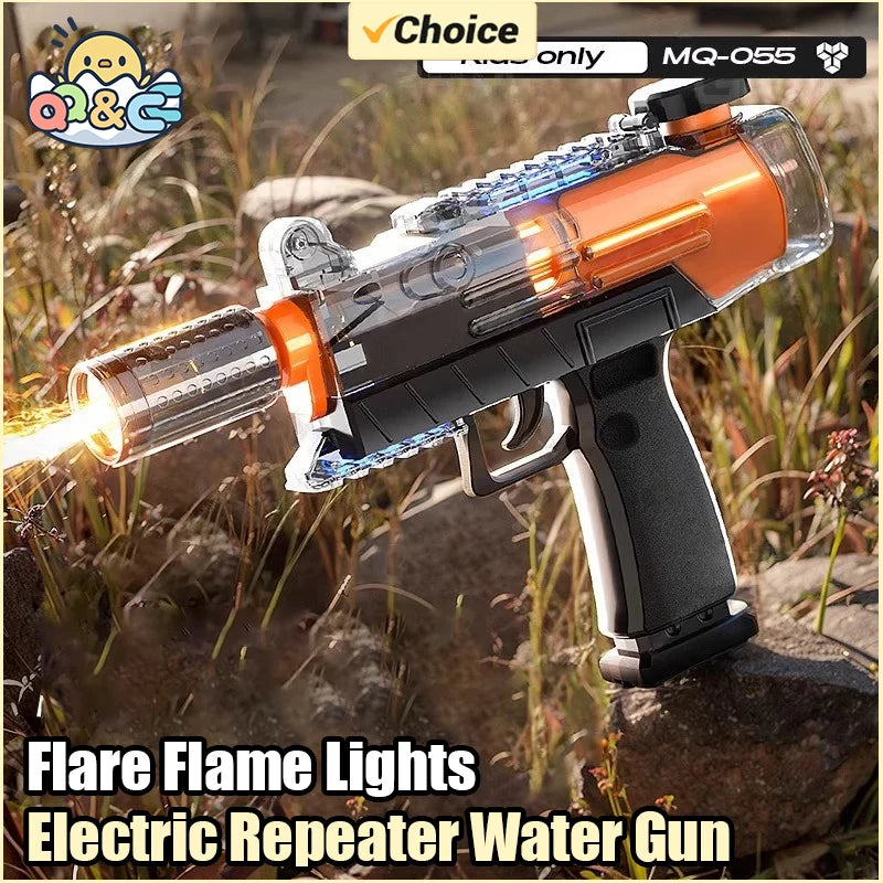 Electric Water Gun Toy – Auto-Splash Power with Flame Lights | Family Care
