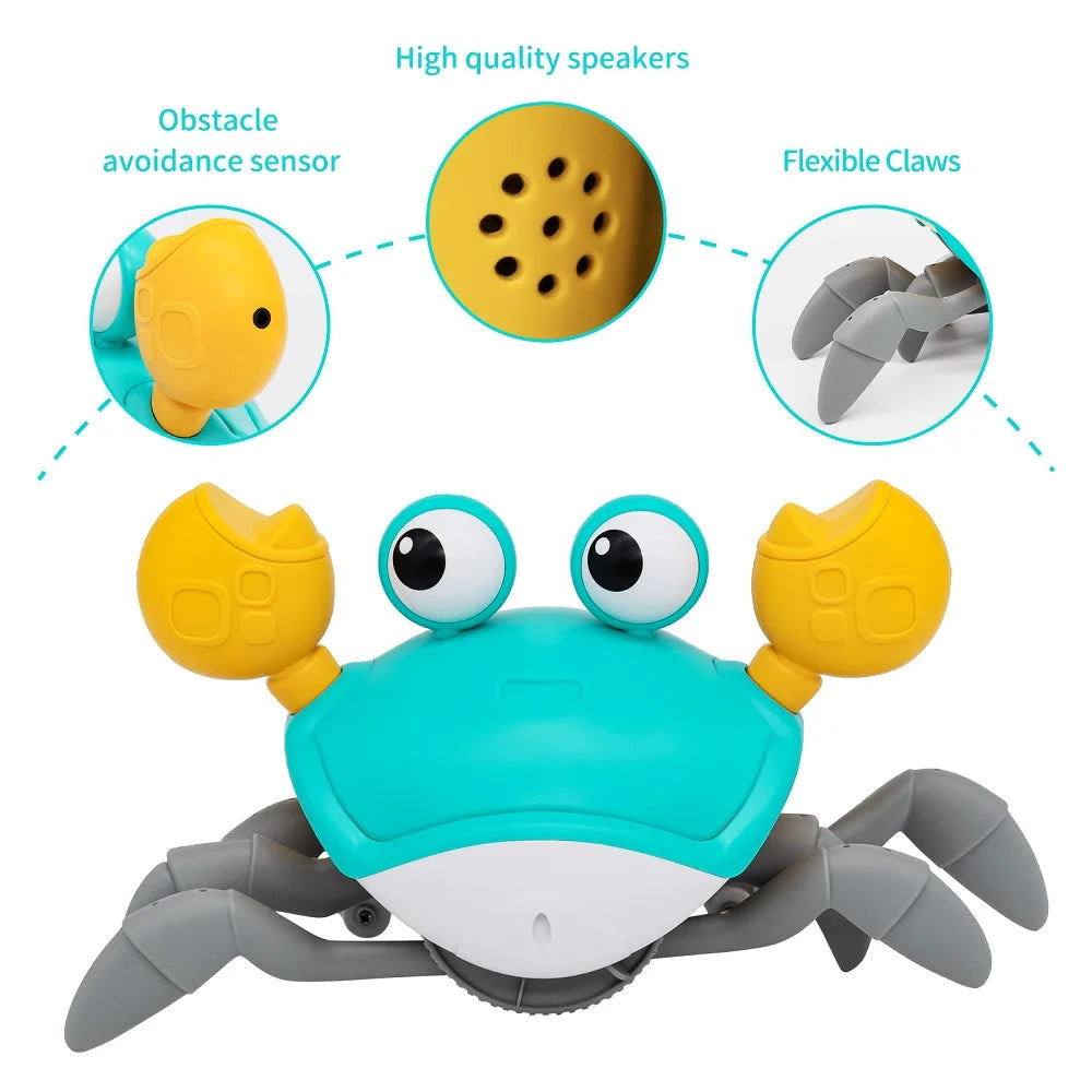 Dancing Escape Crab – Interactive Crawling Toy with Music & Sensors | Family Care