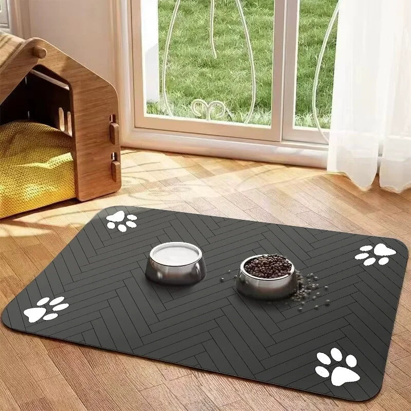Absorbent Pet Feeding Mat – Quick-Dry, Anti-Slip & Floor-Protecting | Pets Friend