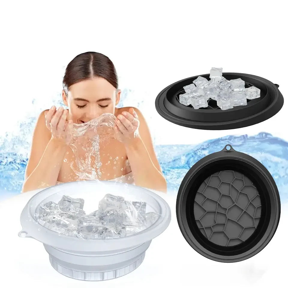 Foldable Silicone Ice Basin – Cool, Calm & Refresh Your Skin | Comfort at Home