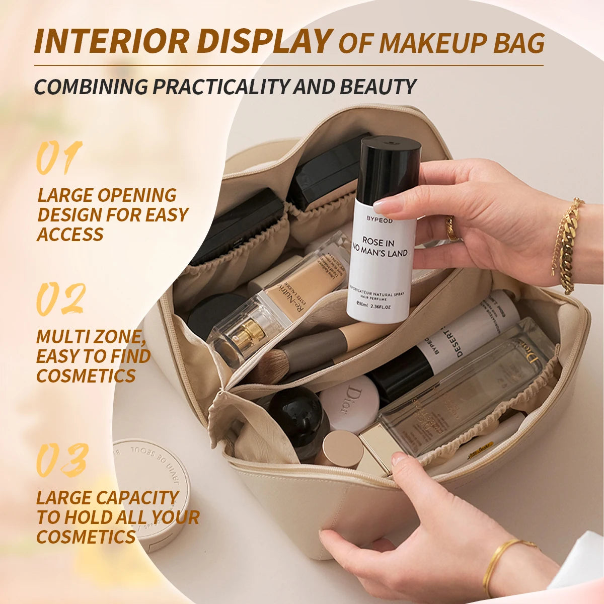Luxury Travel Makeup Bag – Organize & Protect Your Beauty Essentials | Comfort at Home