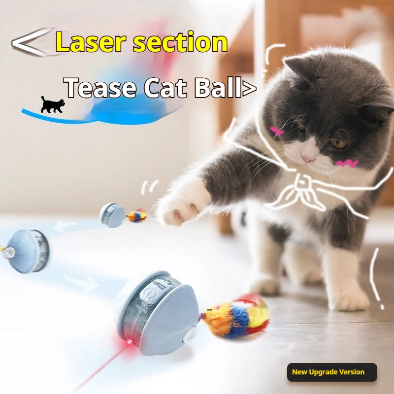 Smart Interactive Cat Ball – Automatic Rolling Toy with Tail | Pets Friend