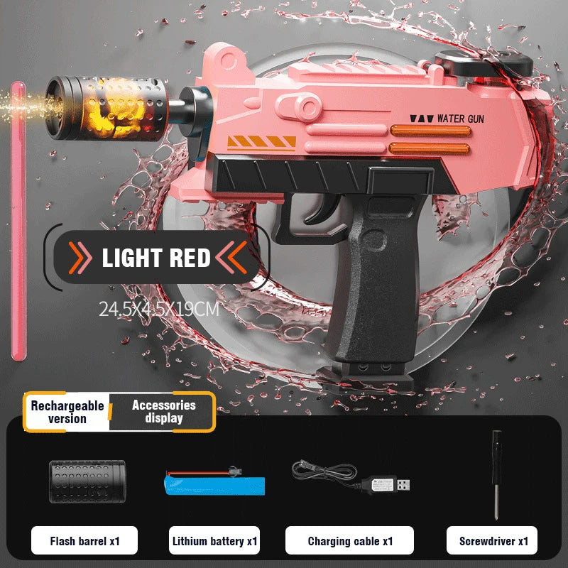 Electric Water Gun Toy – Auto-Splash Power with Flame Lights | Family Care