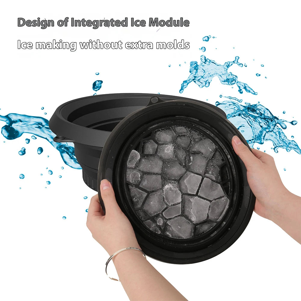 Foldable Silicone Ice Basin – Cool, Calm & Refresh Your Skin | Comfort at Home