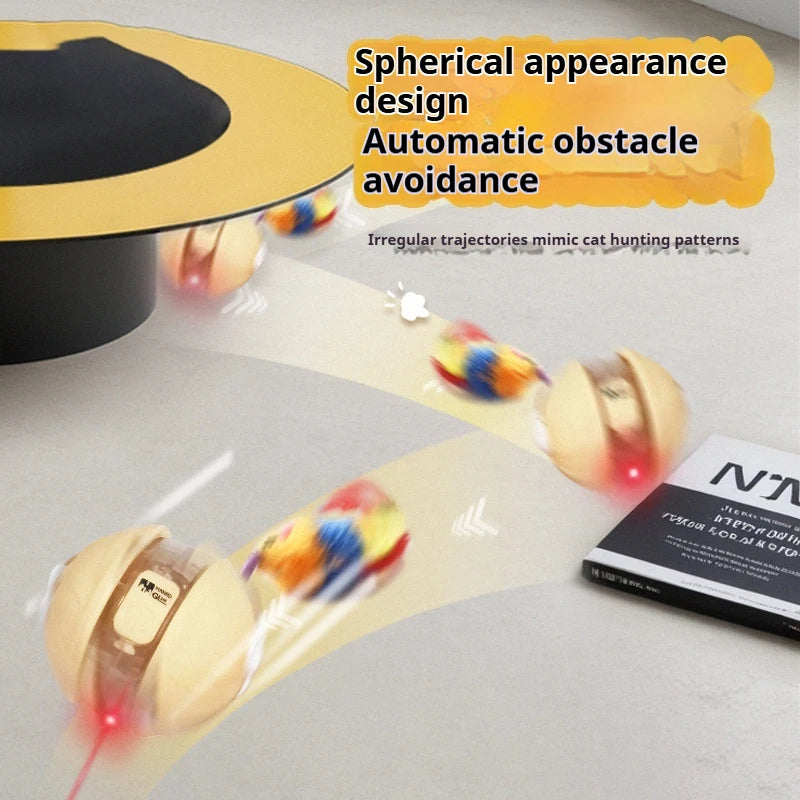 Smart Interactive Cat Ball – Automatic Rolling Toy with Tail | Pets Friend