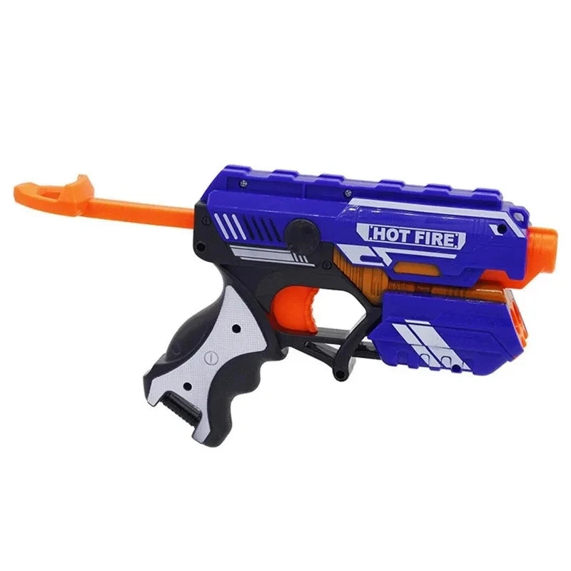 Children’s Soft Bullet Toy Gun – Manual Long-Range Blaster | Family Care