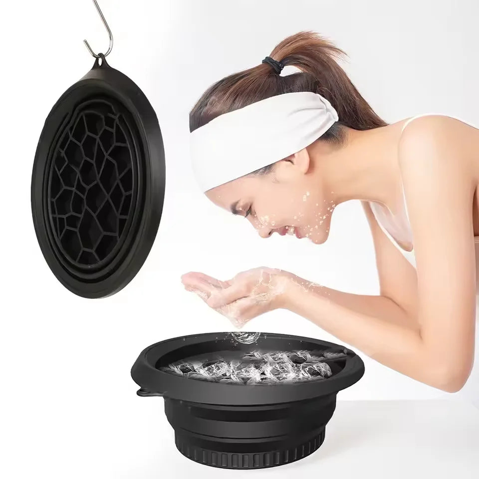 Foldable Silicone Ice Basin – Cool, Calm & Refresh Your Skin | Comfort at Home