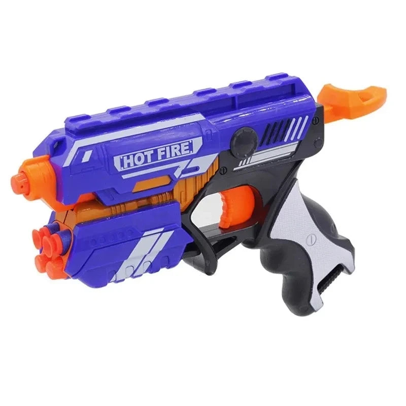 Children’s Soft Bullet Toy Gun – Manual Long-Range Blaster | Family Care