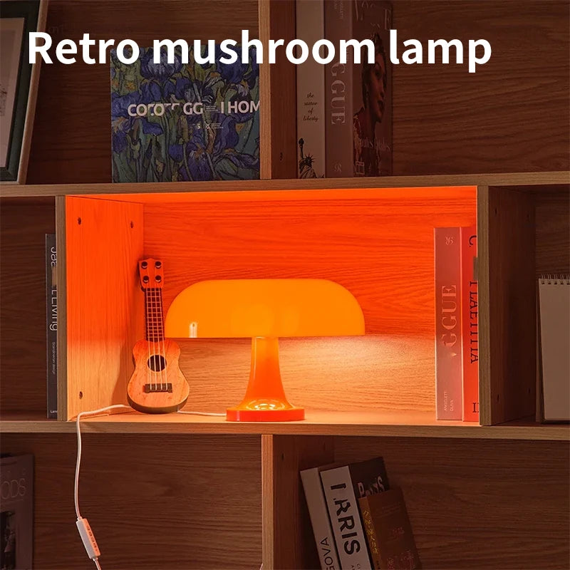 Mushroom LED Table Lamp – Soft Glow, Touch Control & USB Powered | Comfort at Home