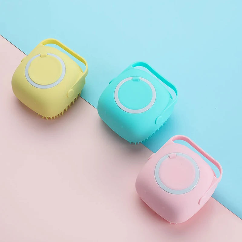 Silicone Pet Bath Brush – Soft Wash & Massage Groomer | Pets Friend