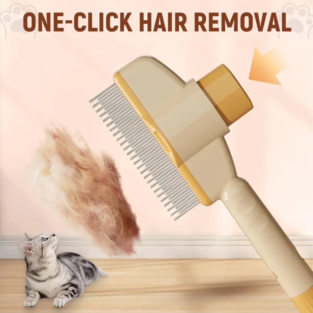 Pet Grooming Comb – Knot Removal & Self-Cleaning Brush | Pets Friend