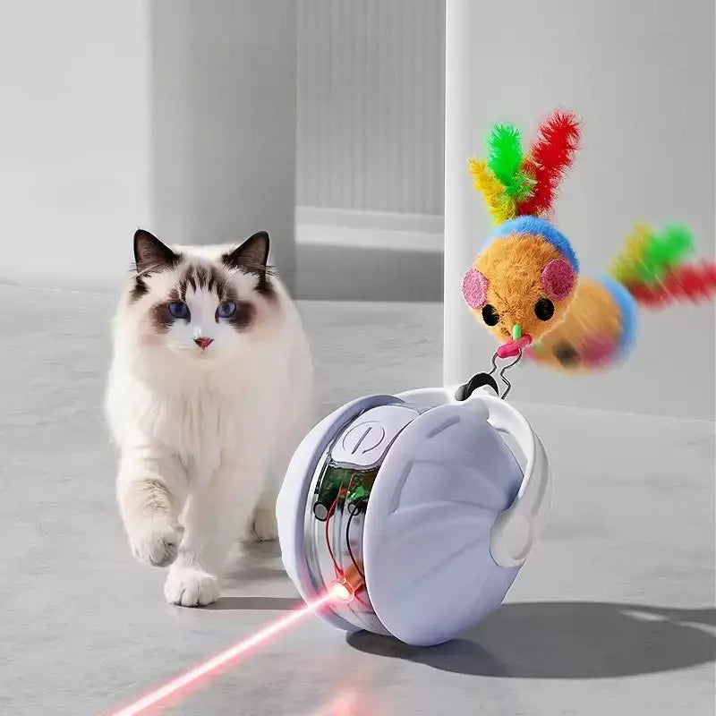 Smart Interactive Cat Ball – Automatic Rolling Toy with Tail | Pets Friend