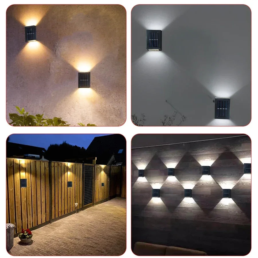 Solar Up & Down Wall Light – Modern Outdoor Glow | Comfort at Home