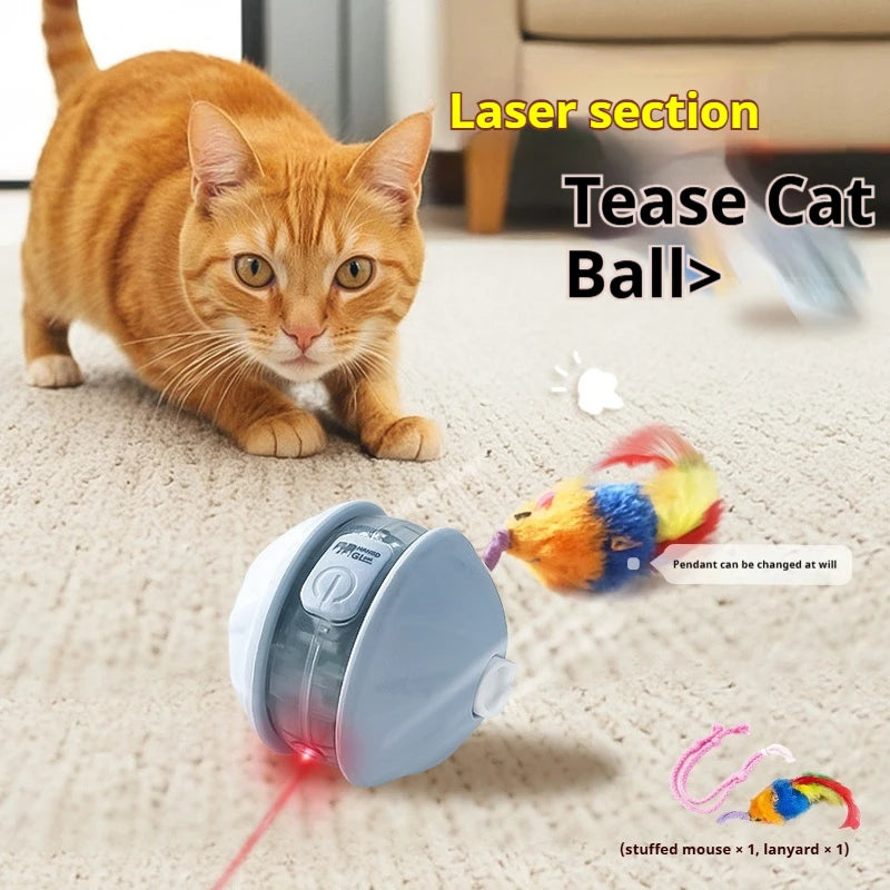 Smart Interactive Cat Ball – Automatic Rolling Toy with Tail | Pets Friend
