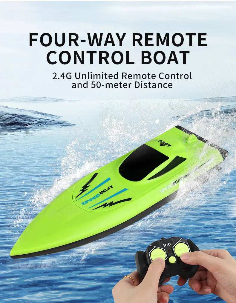Remote Control Speedboat – Lightweight Double-Prop Water Racer | Smart Innovation