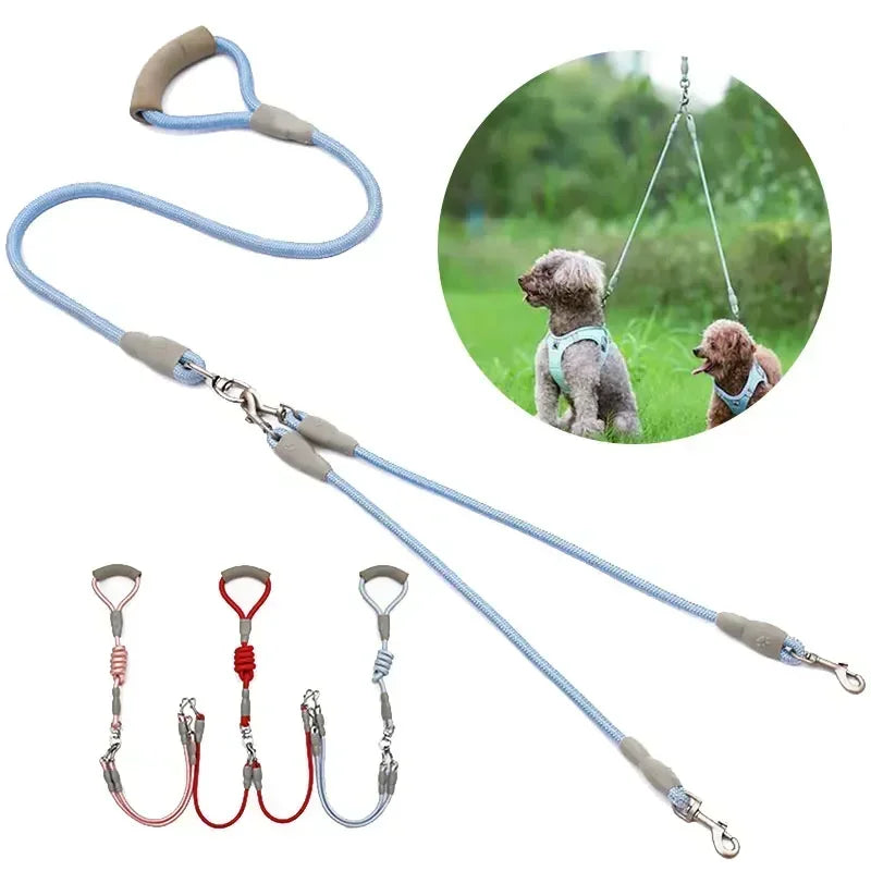 Double Dog Leash – Walk Two Dogs Tangle-Free | Pets Friend