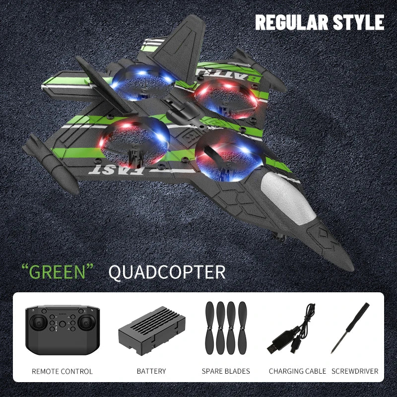 RC Obstacle-Avoidance Fighter Plane – 4K Camera, 2.4G Control & Foam Safety Design | Smart Innovation