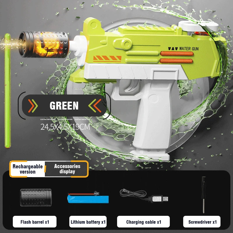 Electric Water Gun Toy – Auto-Splash Power with Flame Lights | Family Care