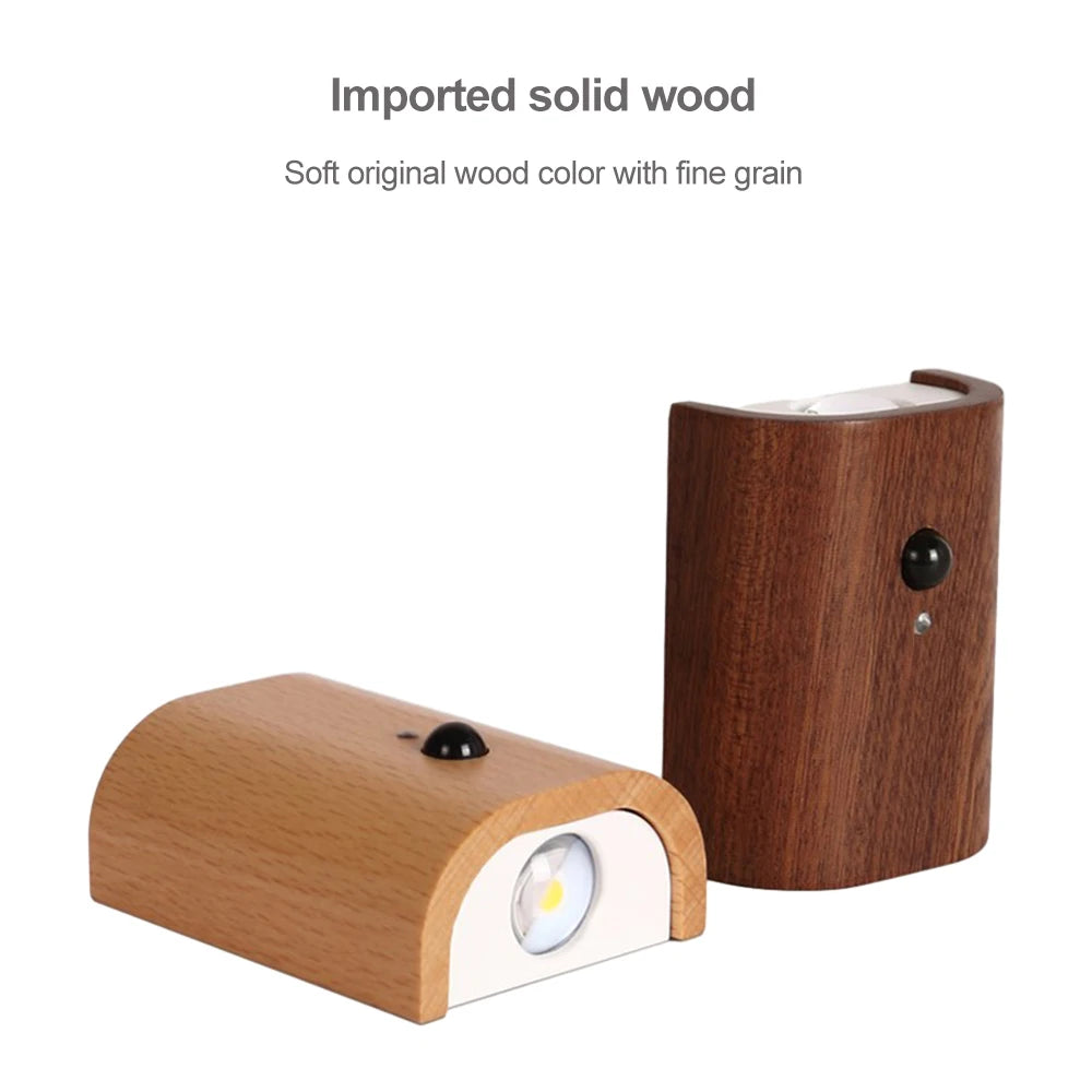 Linkage Wooden Motion Sensor Night Light – Smart Warm Ambience | Comfort at Home