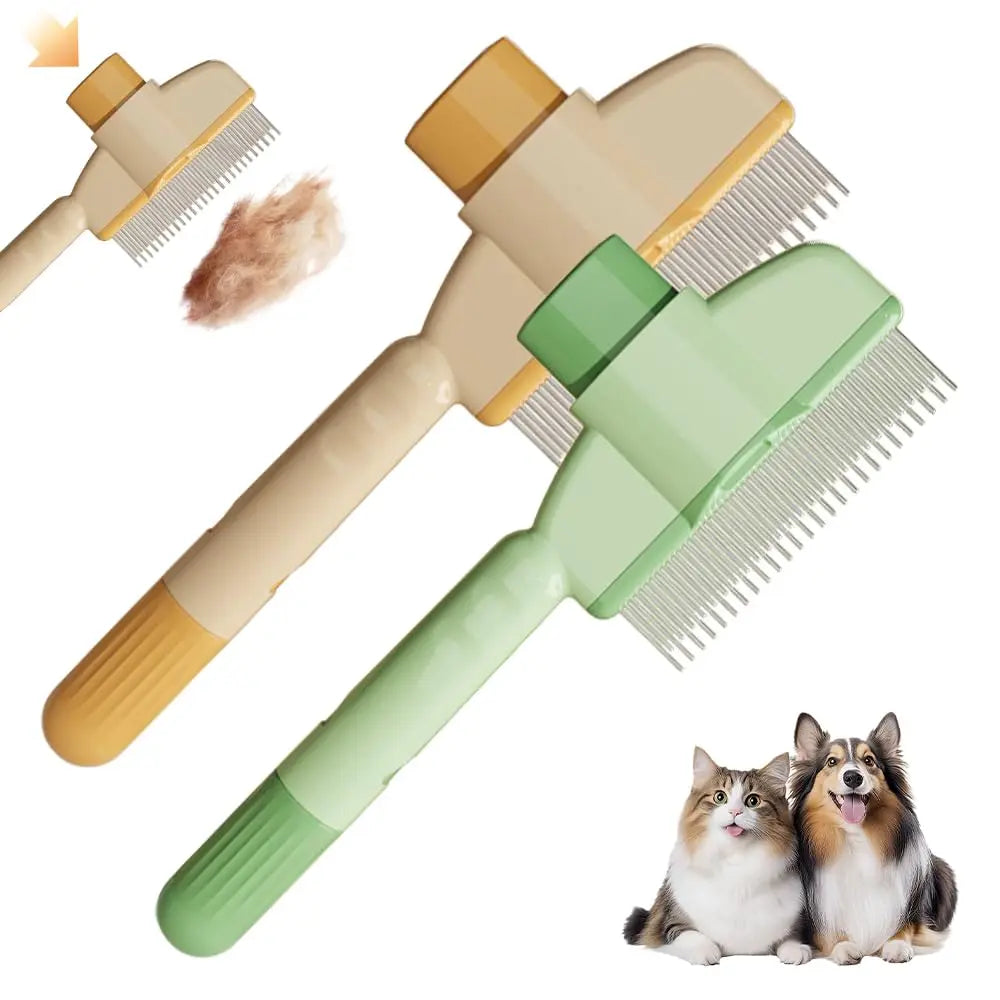 Pet Grooming Comb – Knot Removal & Self-Cleaning Brush | Pets Friend