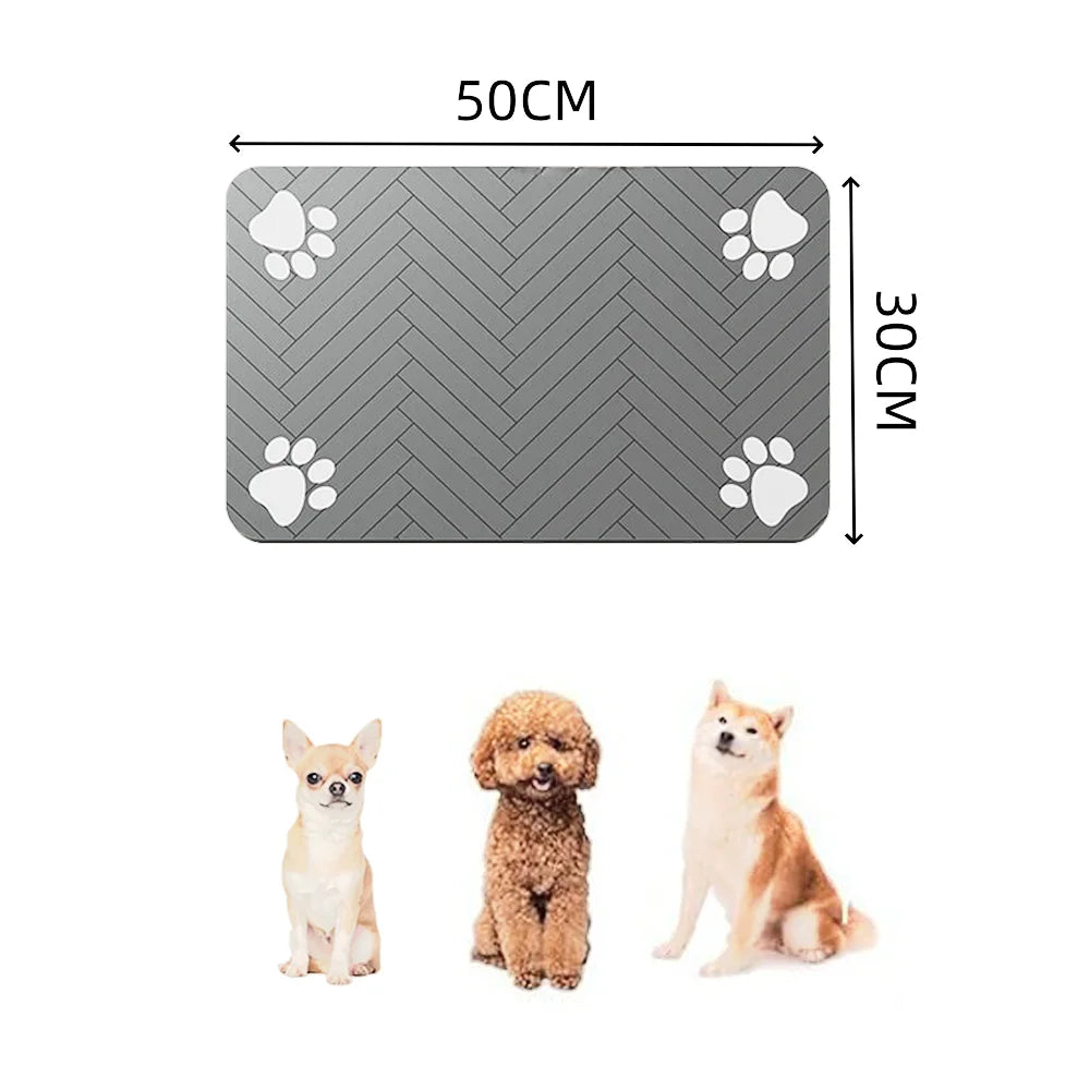 Absorbent Pet Feeding Mat – Quick-Dry, Anti-Slip & Floor-Protecting | Pets Friend