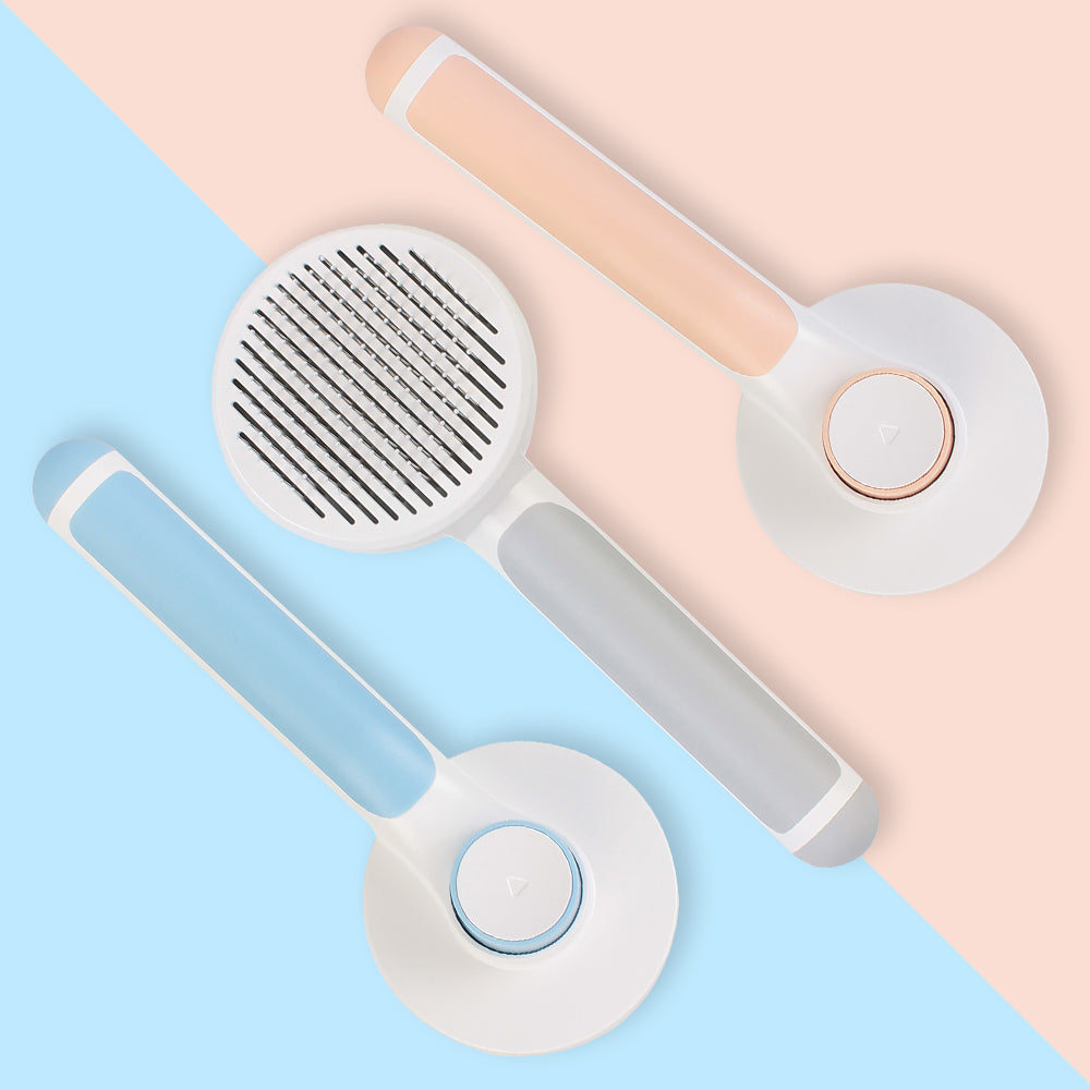 Self-Cleaning Pet Comb – Easy Grooming & Gentle Hair Removal | Pets Friend